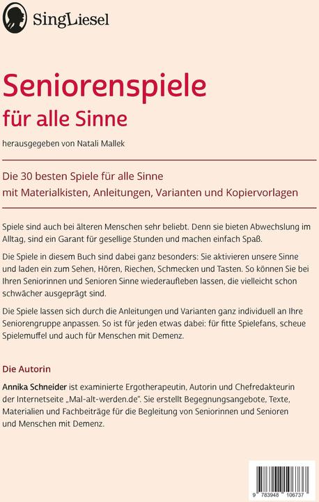 Produktbild Schneider:Die besten Seniorenspiele für (Deutsch, Annika Schneider, Natali Mallek, 2025)