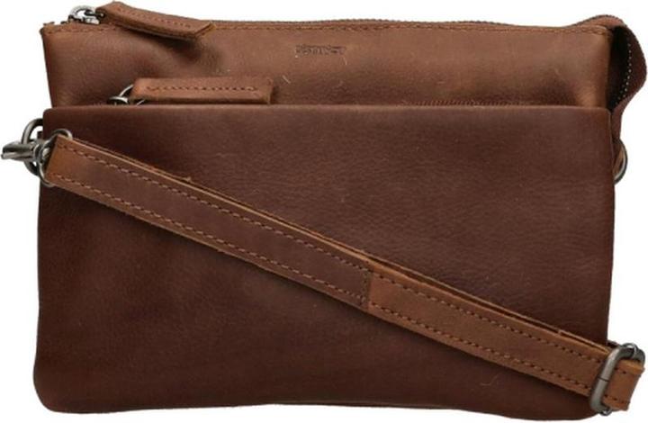 DSTRCT Small Crossbody Bag / Umhängetasche Damen - Leder - Preston Park - Cognac