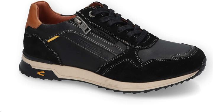 Actual product image Camel Active LOW CUT Split/Nappa SCHWARZ/COGNAC (50)