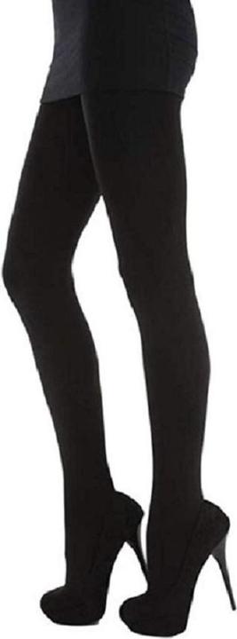 Actual product image Silky 300 denier Appearance fleece tights (300 DEN, XL)