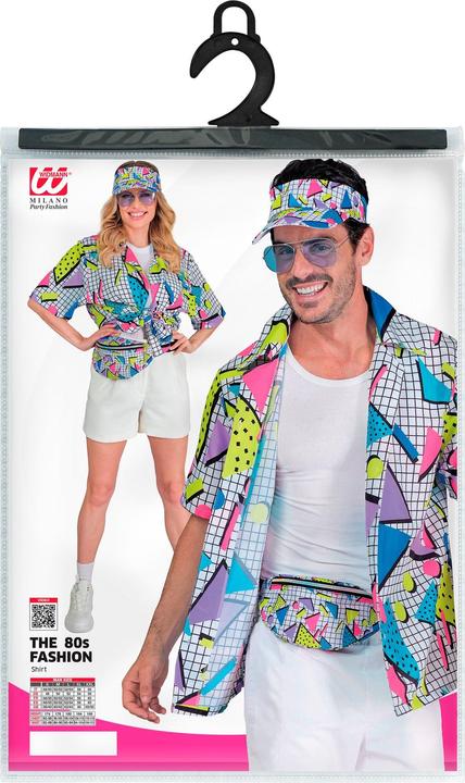 Image du produit Widmann The 80s FUNKY FASHION - funky white (chemise), S/M (S/M)