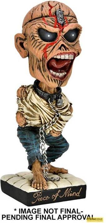 Actual product image Neca Iron Maiden Head Knocker Piece of Mind Eddie 20 cm
