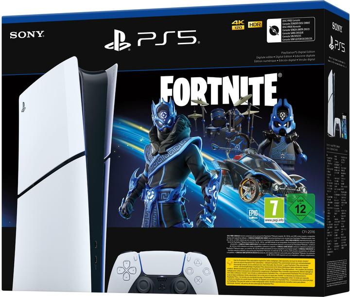 Produktbild Sony PlayStation 5 Digital Edition – Fortnite Cobalt Star Bundle