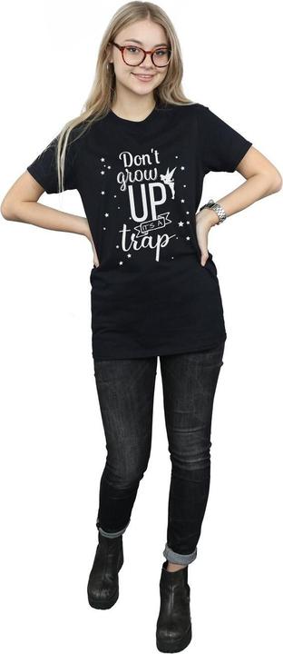 Actual product image Disney Womens/Ladies Tinker Bell Don't Grow Up Cotton Boyfriend T-Shirt (XL)
