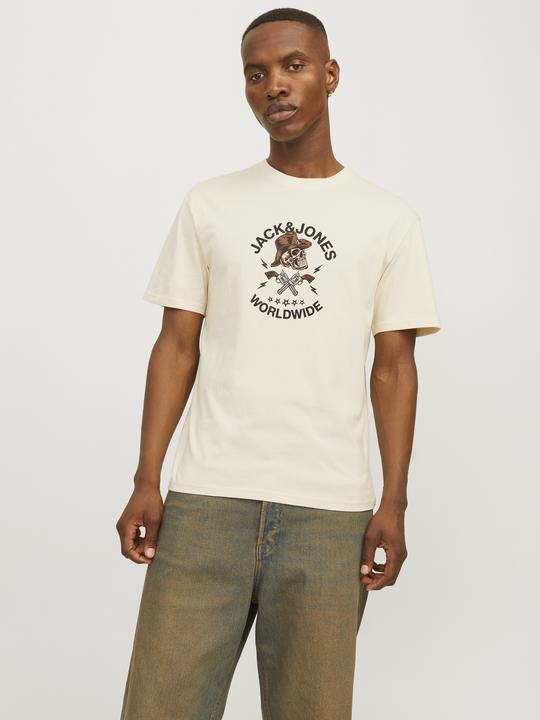 Actual product image Jack & Jones Jorseven Skull Tee Ss Crew Neck Sn (S)