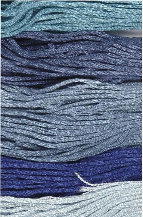 Immagine prodotto Creativ Company Filo da ricamo in cotone blu (8 m)