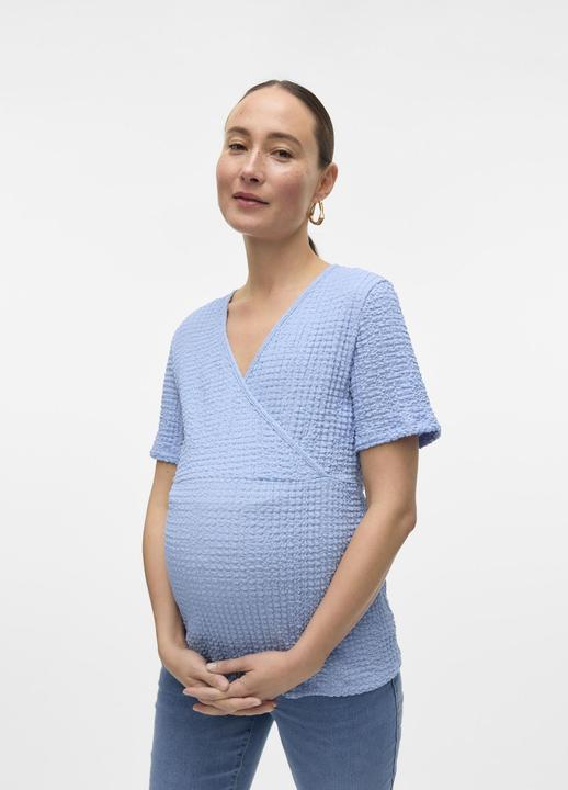 Image du produit Mamalicious Normal geschnitten V-Ausschnitt Top Bluse (L)