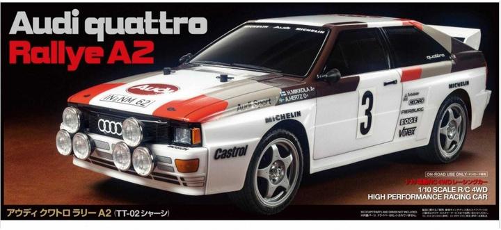 Produktbild Tamiya Audi Quattro A2 (TT-02) Bausatz (Kit)