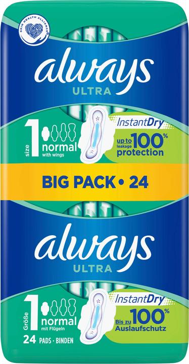 Actual product image Always Ultra (24 x, Sanitary pads)