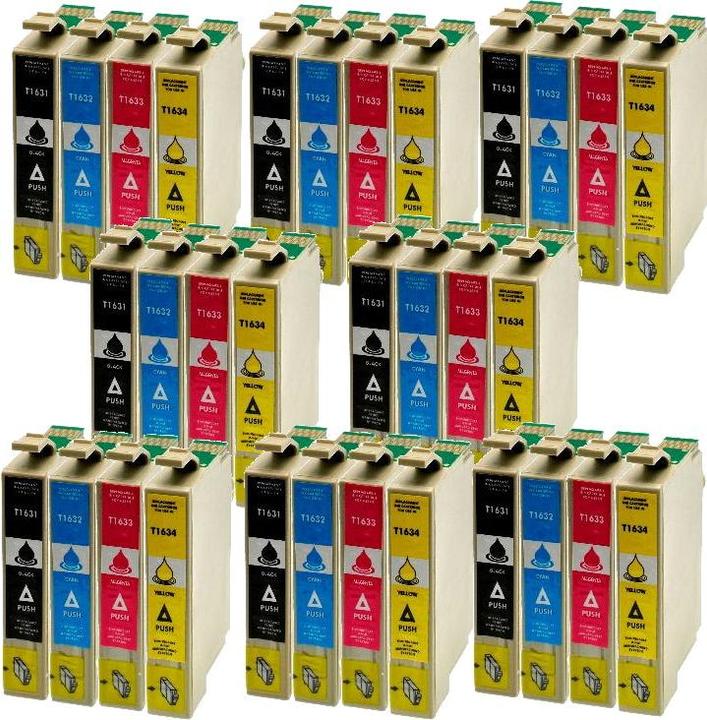 Produktbild Hermex Kompatible Tintenpatrone XL für Epson WorkForce WF-2650DWF (M, BK, C, Y)