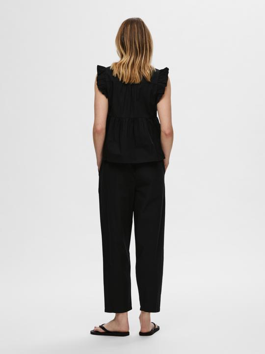 Immagine prodotto Selected Femme Pantaloni a vita alta in cotone (40)