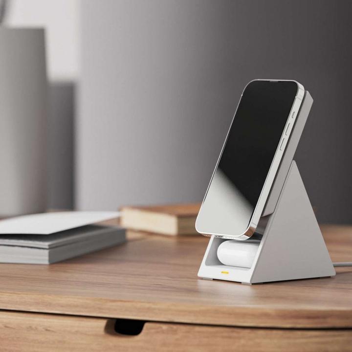 Actual product image Choetech T600 15W 3in1 induction charging station - white (15 W)