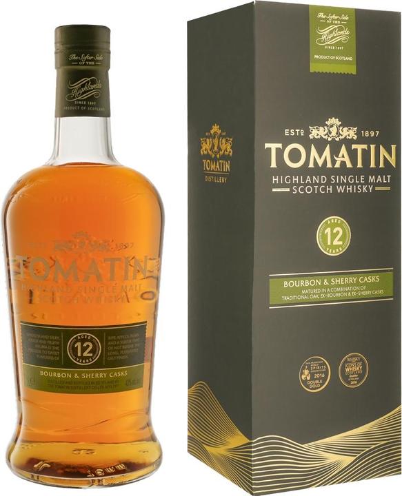 Tomatin 12 Years + GB (Bourbon)