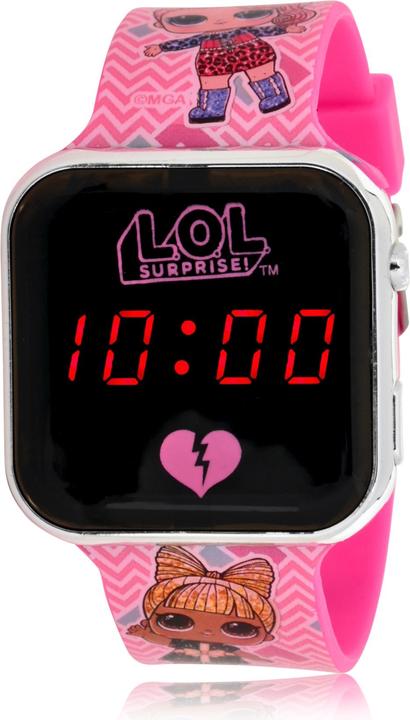 Accutime LED kids watch L.O.L. Surprise! (pink), digital clock with LED display for time and date,... (Digital watch, 35 mm)
