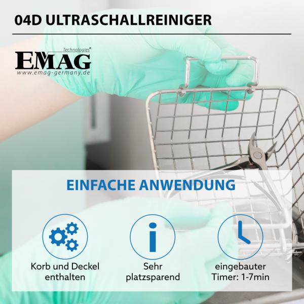 Immagine prodotto Emag Ultraschallreiniger (42 kHz, 600 ml)