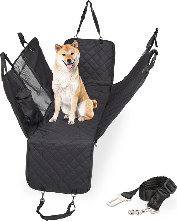 Produktbild Relaxdays Autorückbank-Hundedecke (Hund, Reflektoren)