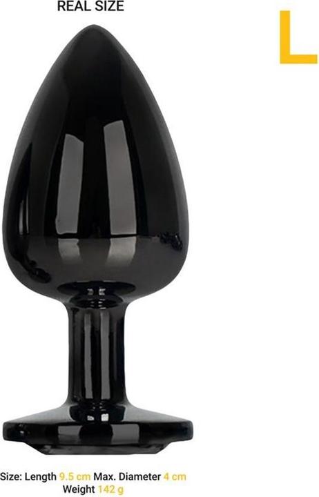 Actual product image AfterDark Fantasies Butt Plug "BLACKGEM" Large