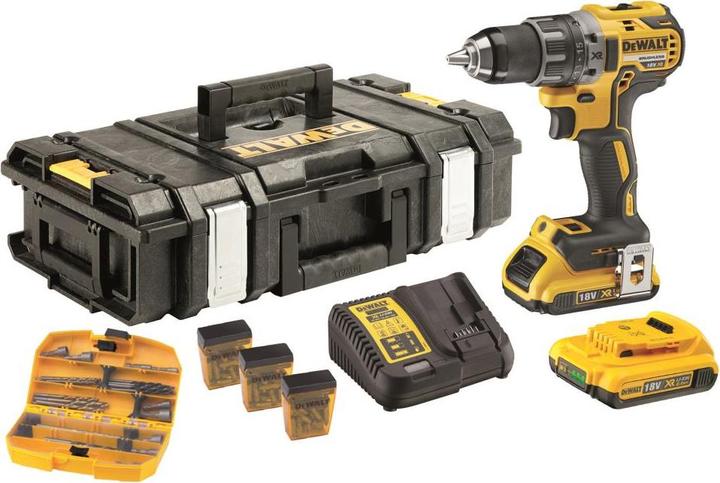 Produktbild DeWalt Akku Bohrschrauber 18 V 2.0 mit Zubehör DCK791D2KX (Akkubetrieb)