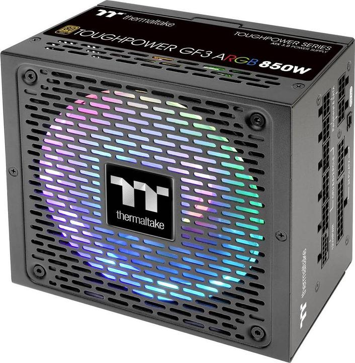 Image du produit Thermaltake ToughPower GF3 ARGB 850W EU Gold Alimentation ATX 3.0 80+ Gold PCle 5.0 (850 W)