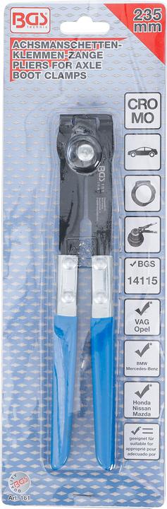Image du produit BGS Pince à colliers pour manchettes d'essieu (235 mm)