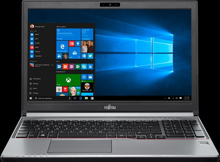 Actual product image Fujitsu Lifebook E756 (15.60", Intel Core i5-6200U, 8 GB, 256 GB, CH)