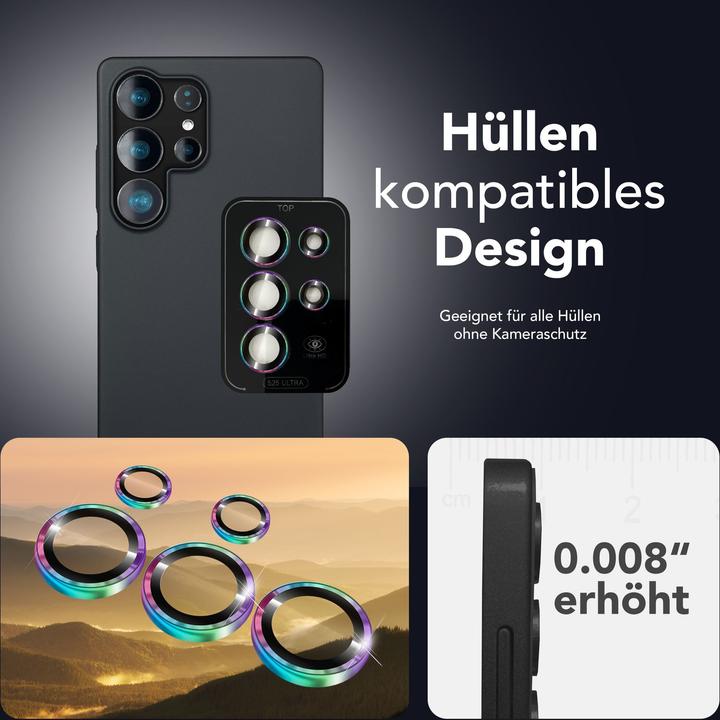 Produktbild Nalia Focus.Pro CLX - Kameraschutz Linsenglas Reflexionsfrei - Camera Lens Protector (1 Stück, Samsung Galaxy S25 Ultra)