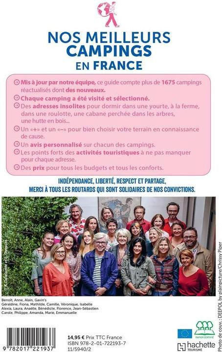 Image du produit Le Routard. Nos meilleurs campings en France - Edition 2023 / 2024 (Français, Collectif, 2023)