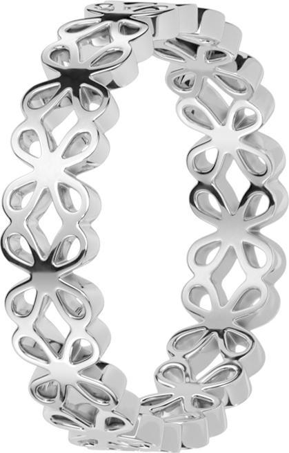 Image du produit Star Piercing Bague argent fleurs connectées (Acier chirurgical 316L, sans laiton)