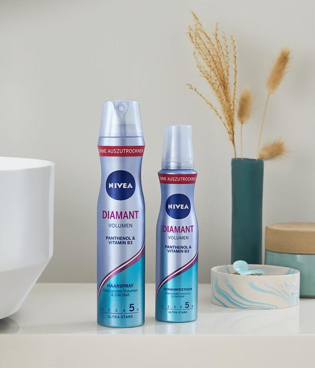 Produktbild NIVEA Diamant Volumen Schaumfestiger (150 ml, Volumenschaum)