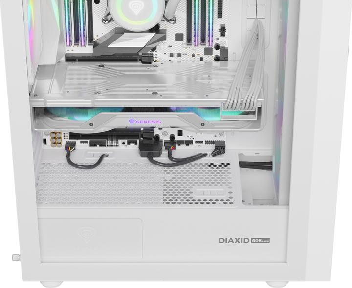 Image du produit Genesis Obudowa Diaxid 605 ARGB biała (NPC-2173) (mATX, ATX, Mini-ATX)