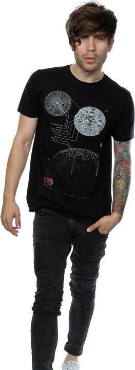 Immagine prodotto Star Wars Maglietta in cotone con i piani della Morte Nera (XL)