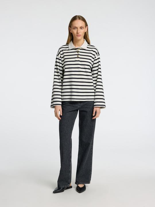 Immagine prodotto Selected Femme Streifen Langarm-Poloshirt (L)