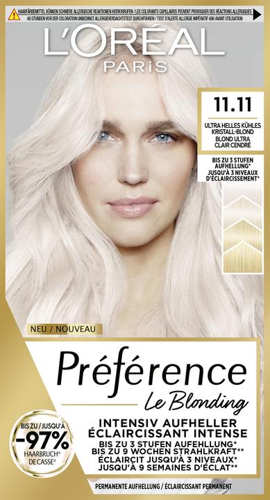 Produktbild L'Oréal Paris Preference Le Blonding (Ultra-Helles Kühles Kristall-Blond, Blond ultra clair cendré)