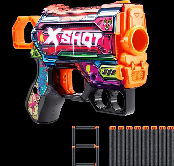 Actual product image Xshot Skin Menace 8 Dart Gun