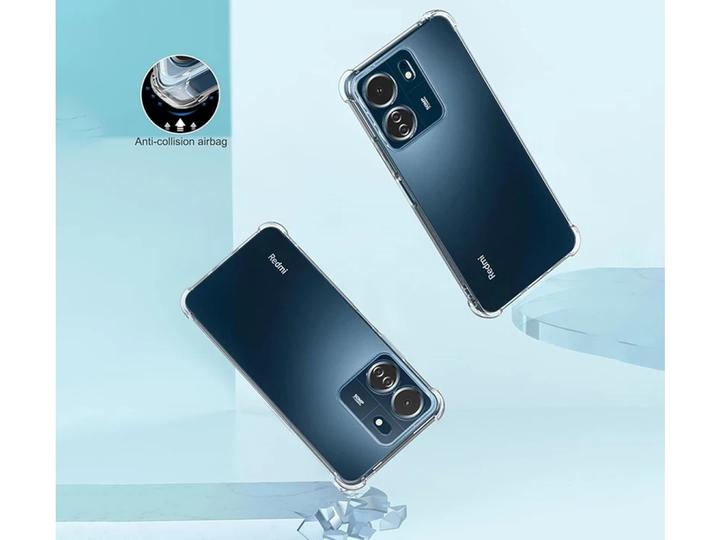 Produktbild Screenguard Xiaomi Redmi 13C Hülle Crystal Soft Airbag Bumper (Xiaomi Redmi 13C)