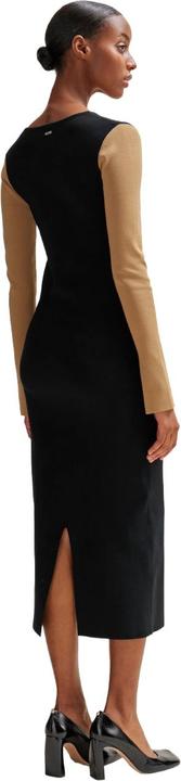 Actual product image BOSS Womens/Ladies Florency Ribbed Long-Sleeved Midi Dress (34 D)