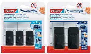 Image du produit tesa Crochet adhésif Powerstrips LARGE carré - 2 x crochets muraux auto-adhésifs