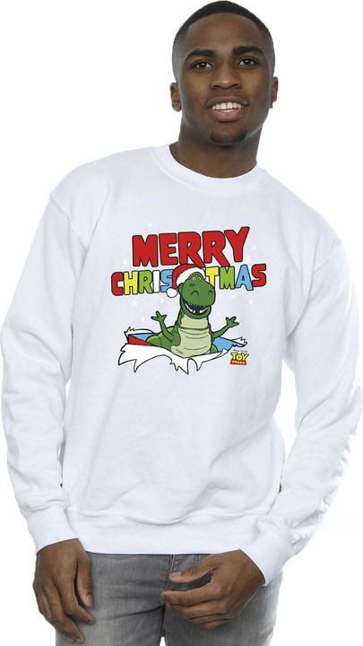 Actual product image Disney Mens Toy Story Rex Christmas Burst Sweatshirt (M)