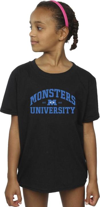 Actual product image Disney Girls Monsters University Logo Cotton T-Shirt (152, 158)