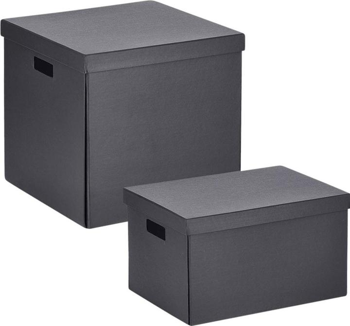 Productafbeelding Zeller Present Opbergdoos 25x35x20 sw (25 x 25 x 20 cm)