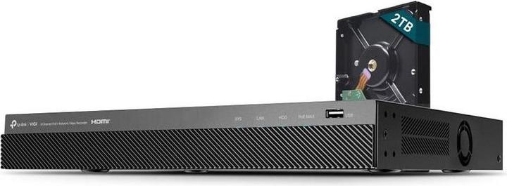 Immagine prodotto TP-Link VIGI NVR1008H-8MP - NVR, 8 canali, 8x PoE (Videoregistratore di rete (NVR))