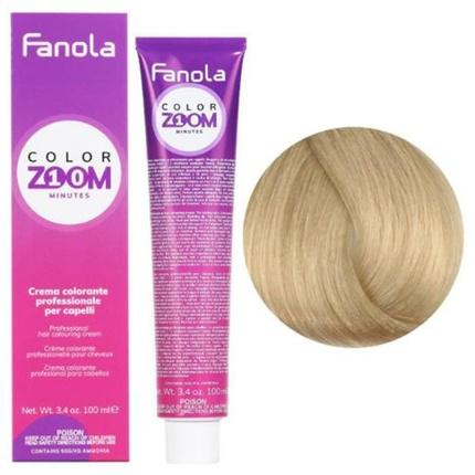 Produktbild Fanola Colorzoom 10 Minute 9.0 Blonde Ch.Mo-Hair Color Cream 100ml