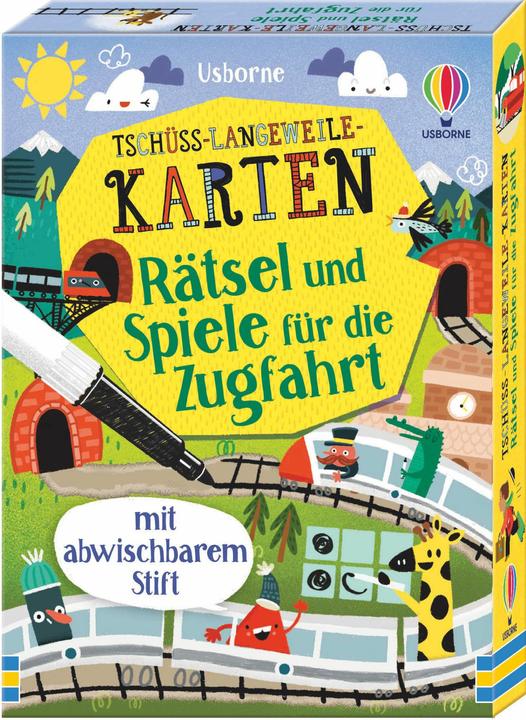 Produktbild Tschüss-Langeweile-Karten: Rätsel und Spiele für die Zugfahrt