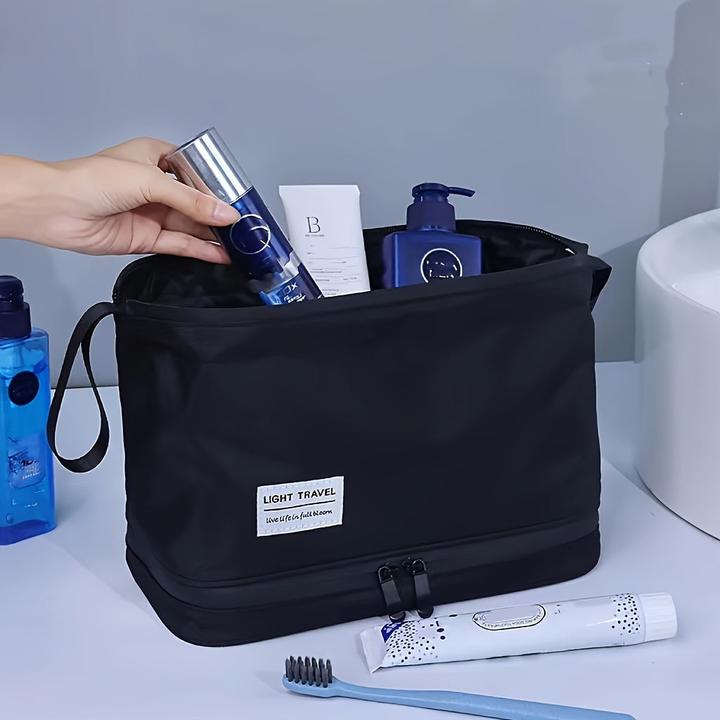Image du produit Only-Bags.Store Trousse de toilette de voyage de grande capacité avec plusieurs compartiments, pour les voyages