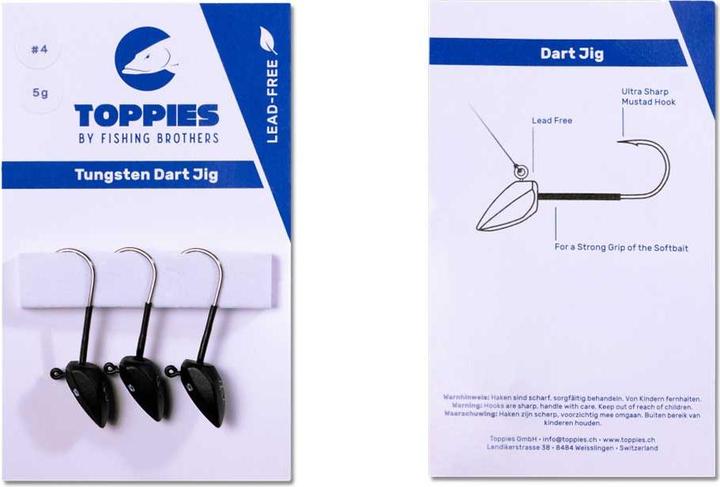 Produktbild HRH Toppies Dart Jig Head Tungsten