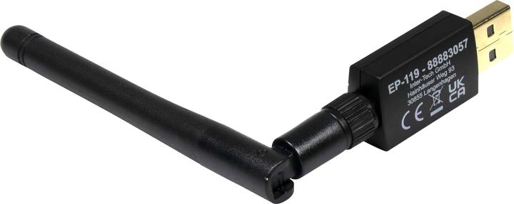 Image du produit Intertech Inter-Tech Adaptateur Wi-Fi 5 USB Argus EP-119, Bluetooth 4.2 (USB 2.0)