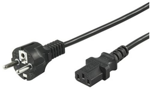 Immagine prodotto Goobay Cavo di alimentazione da CEE7/7 a C13. Nero. 2.0m (2 m, C13)