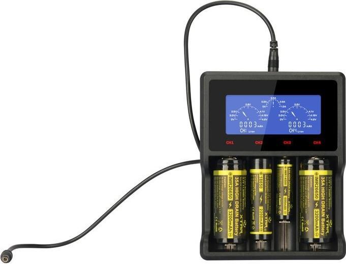Produktbild Xtar VC4SL (1 Stk., 14500, 16340, 18500, 18650, 21700, 26650, AAA, AA, Akku)