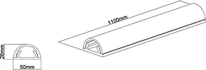 Image du produit Multibrackets Conduits de câbles en aluminium (Conduit, 110 cm)