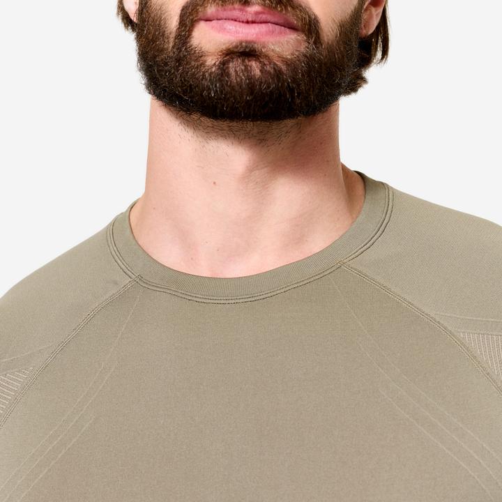 Produktbild Kimjaly T-Shirt Yoga Herren Zweite-Haut-Effekt - kaschmirbeige (L)